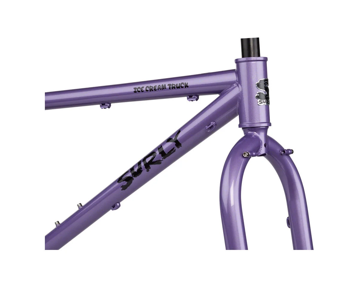Surly Ice Cream Truck Fat Tire Mountain Bike Frameset (Taro Milk Tea) (M) - view 2